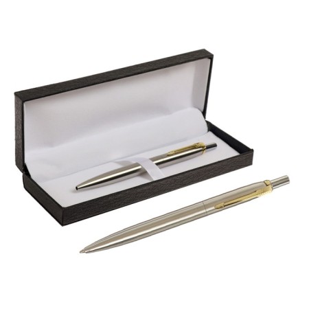 Handle Gift Ballic in the leatherette case, automatic, silver housing, gold
