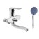 Bath mixer Zein Z3846, single -leaf, shower set, watering can 5 modes, chrome