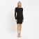Women's dress with Minaku fringe: Partydress Black color, size 48