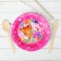 Paper plate "Three cats", 6 pcs., 17 cm, pink color