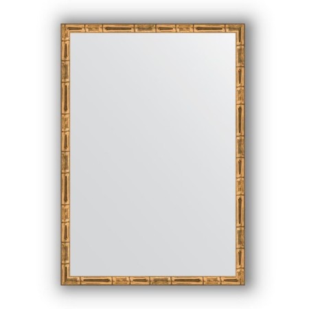 Mirror in the baguette frame - Golden Bamboo 24 mm, 47 x 67 cm, EvoForm