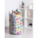Basket for toys "Rainbow hearts, size 35x50 cm