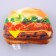 A toy for dogs with a bake "Burger" from textiles, 12 x 9.3 cm
