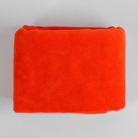 Knitted cut for needlework, velor, red color, 45 × 50 cm-2