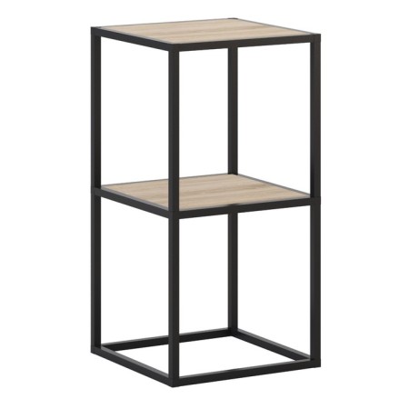 Shelving 2, 400x400x782, Black Muar/Dub Sonoma-1