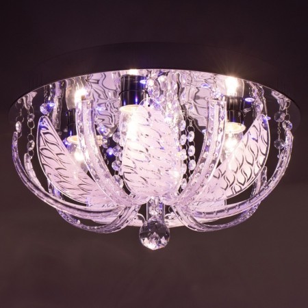 Svetogor chandelier "Dinzhou" 4x60W E27 LED lighting chrome 40x40cm-3
