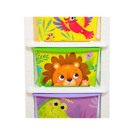 Baby chest of drawers "Friendly animals", 3 sections-7