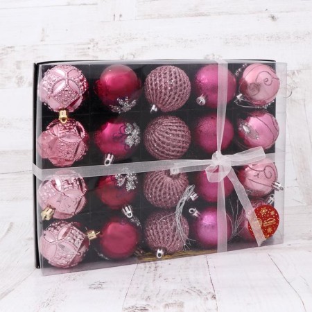 Set of balls plastic D-6 cm, 20 pcs "Lauren Patterns" mix-1