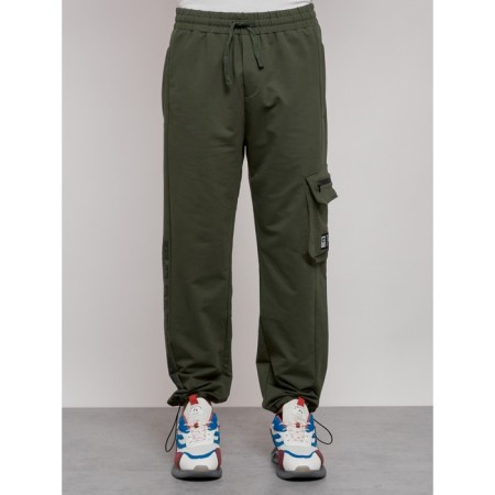 Sports male pants, size 48, khaki color-16