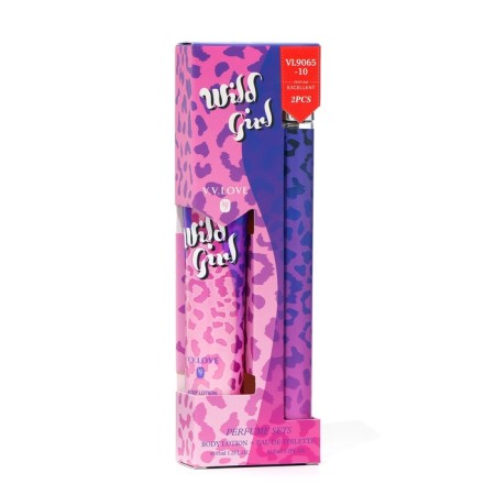 Perfume set women Wilde Girl: toilet water, 35ml + body lotion, 35ml-5