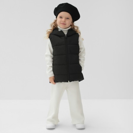 Children's minaku vest, black color, height 86 cm-1