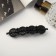 Hair hair clip "Chrisiya" circles luxury, 8 cm, black