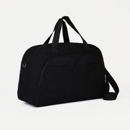 Road bag with lightning, external pocket, long belt, black color