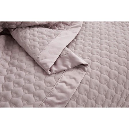 A set with a bedspread "Roxalan", size 160x220 cm, 50x70 cm, color tea rose-7