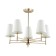 Doris chandelier, 5x40W E14, color gold