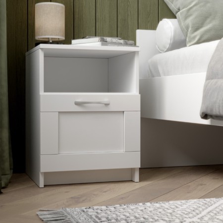 Cleat cabinet with one box "Sirius", 390 × 410 × 530 mm, white color-3