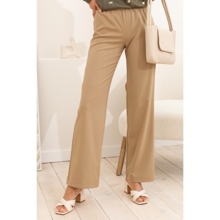 Female trousers, size 54, beige color 60632-1
