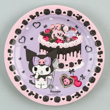 A set of paper plates, kuromi, d = 18 cm, set 6 pcs.