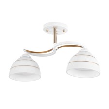 Rina chandelier 2he27 40W white-gold 40x28 cm