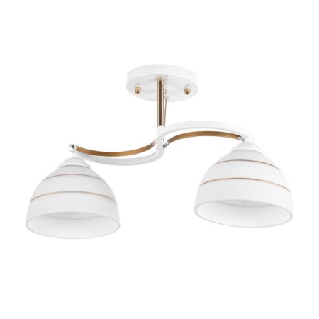 Rina chandelier 2he27 40W white-gold 40x28 cm