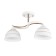 Rina chandelier 2he27 40W white-gold 40x28 cm