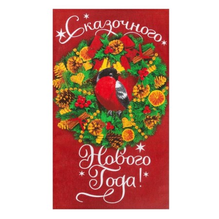 New Year's towel "Fairytale New Year" 35x60 cm, 100% cotton 160 g/m2-3