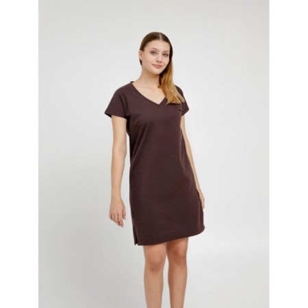Women's dress, size 48, brown color-3