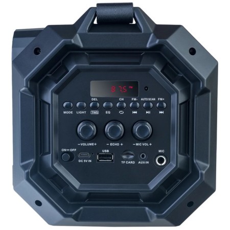 Portable karaoke system Perfeo Bear, 36 W, AUX, USB, SD, BT, 2500 mAh, black-1