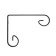 Bracket for kashpo mod.1 17 cm, black