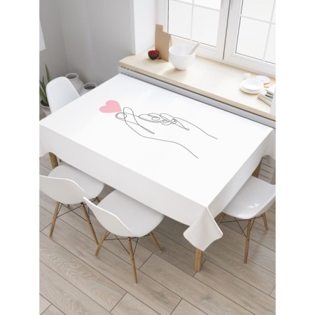 The tablecloth on the table “sign of love”, rectangular, oxford, size 120x145 cm