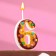 Candle for the cake "Cookies with chocolate icing", number 6, 5.5 cm