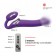 Vibrostron Strap-on-me with 3 engines, purple, m, 16 cm