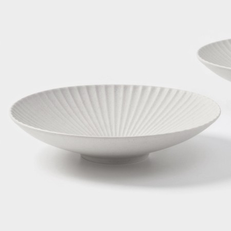 Magistro jarwah lausanne plates, 600 ml, 21.5 × 5 cm, deep, set 2 pcs, porcelain, gray-2