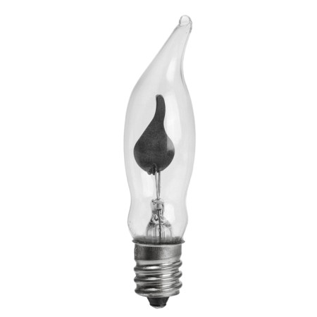 Incandescent lamp for a Christmas hill with a flame effect, 1.5 watts, base E12, 2 pcs-3