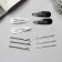 Invisibility for hair "Bridget" (set 12 pcs) 5 cm, black and white