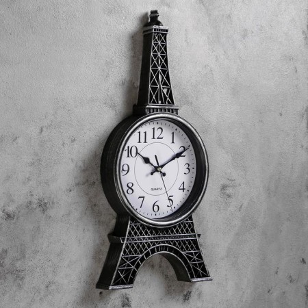 Wall clock, series: interior, "rivoli", discrete move, 21 x 47 cm-1