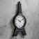 Wall clock, series: interior, "rivoli", discrete move, 21 x 47 cm