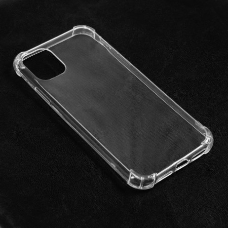 Luazon case for iPhone 11, silicone, anti -suggestion, transparent-3