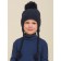 Children's hat, size 51-52, dark blue color