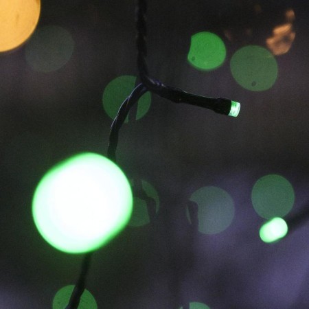 Garland “thread” 10 m, IP44, dark thread, 100 LED, green glow, 8 modes, 220 V-4