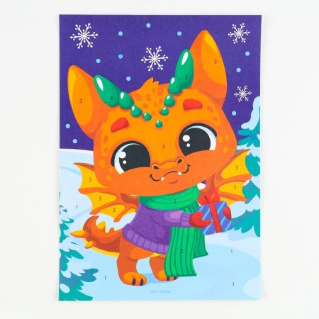 Set for creativity. Foil applique "Dragon"-2
