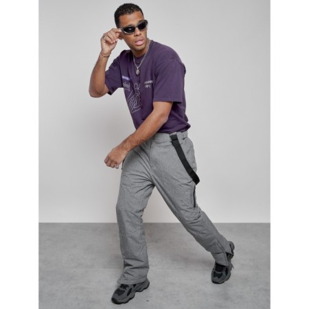 Semi -combinezone ski insulated male winter, size 48, color gray color-18
