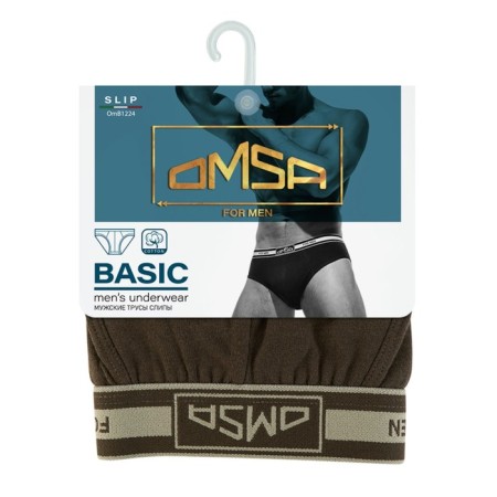 Panties Slips men's Omsa 1224, size 46, color Militari-2