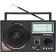 Portable Supra ST-25U radio receiver Black USB SD