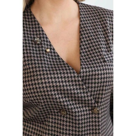 Female dress, size 52, beige color-12
