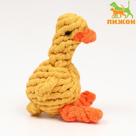 Cable toy "chicken" up to 110 g, 14*9 cm, yellow
