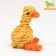 Cable toy "chicken" up to 110 g, 14*9 cm, yellow