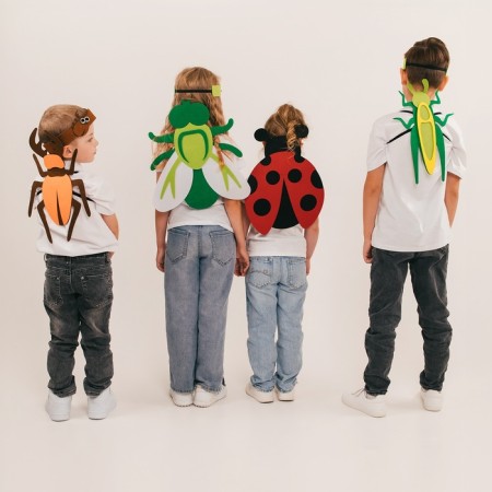 Carnival set "Funny insects": a bandage and a beetle from felt, 3-7 years old-8