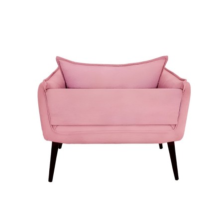 The Naples chair, without a mechanism, velor, pink color-2