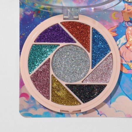 Set 2 objects: brooch, glitter "crown", color, glitter - color mix-5